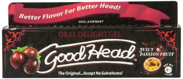 Doc Johnson Good Head Oral Delight Gel Juicty Passion Fruit 4 Oz (