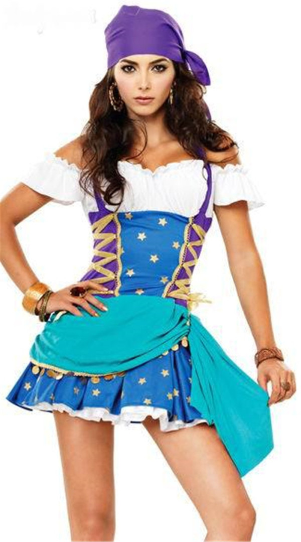 Pirate Gypsy Cosplay Costume 88520 B' Naked