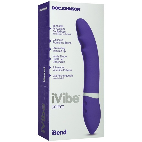 Silicone Ivibe Ibend Purple Vibrator