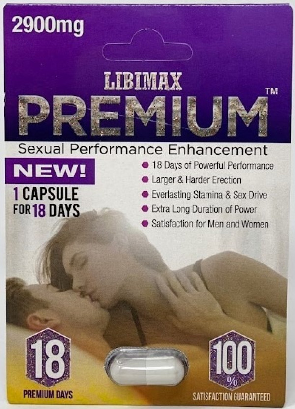 Enhancement Pill Premium 2900mg Male Sexual White front