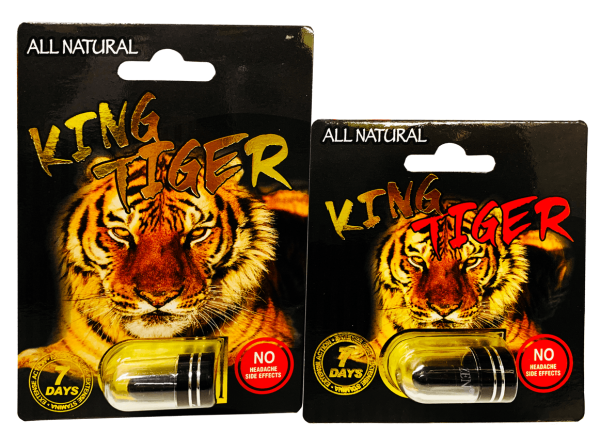 King Tiger Black 7 Day Male Sexual Performance Enhancer 1 Pill Two