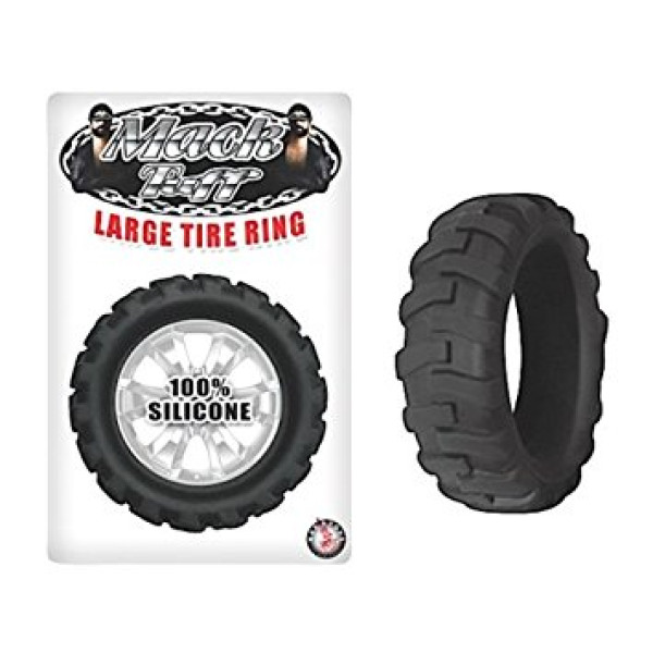 Silicone Large Tire Cock Ring Black Mack Tuff