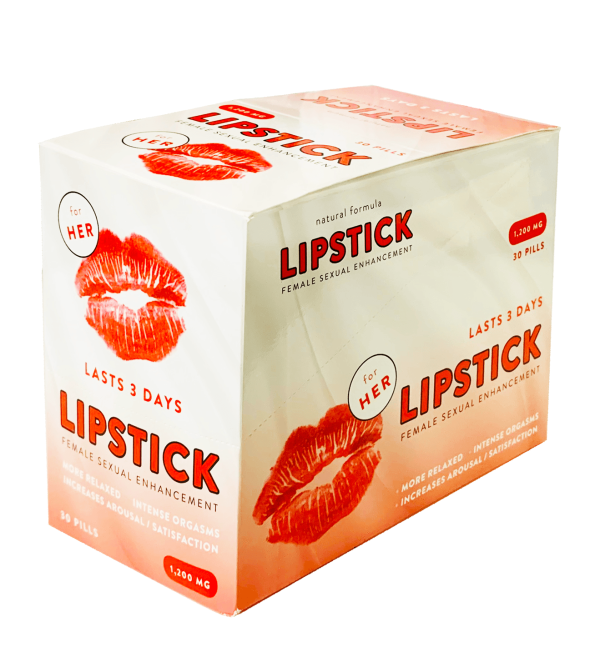 Lipstick 1200 mg Female Sexual Enhancement Red Pill Box