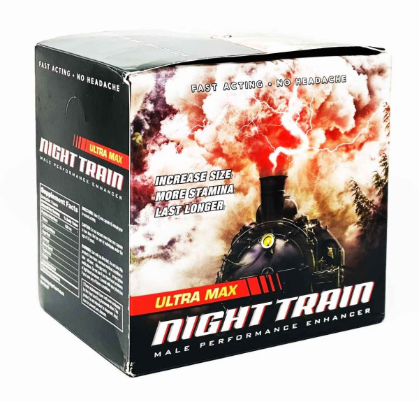 Male Enhancement Red Pill Night Train Ultra Max 1600mg box