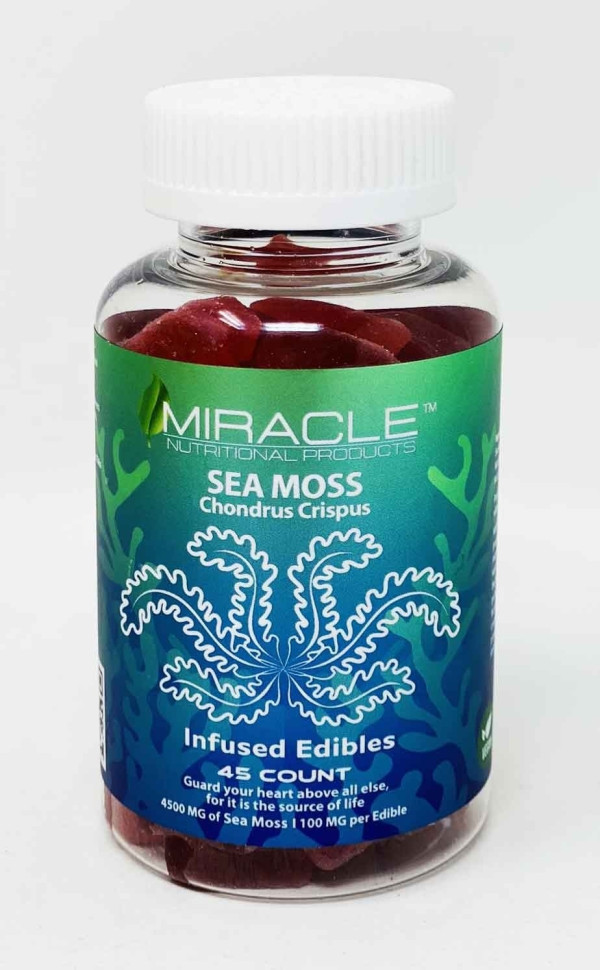 Miracle Sea Moss Chondrus Crispus Bottle front