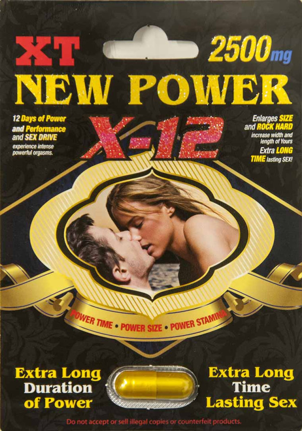 New Power X-12 2500mg XT 12 Days Sexual Enhancer Pill for Men