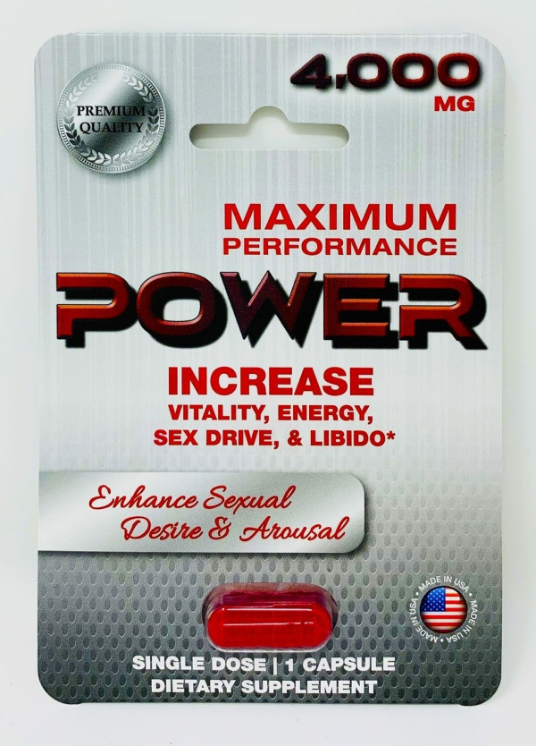 Power 4000 Mg Dietary Male Sexual Supplement Red Pill