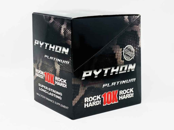 Python 10K Platinum Male Enhancement Supplement Pill box