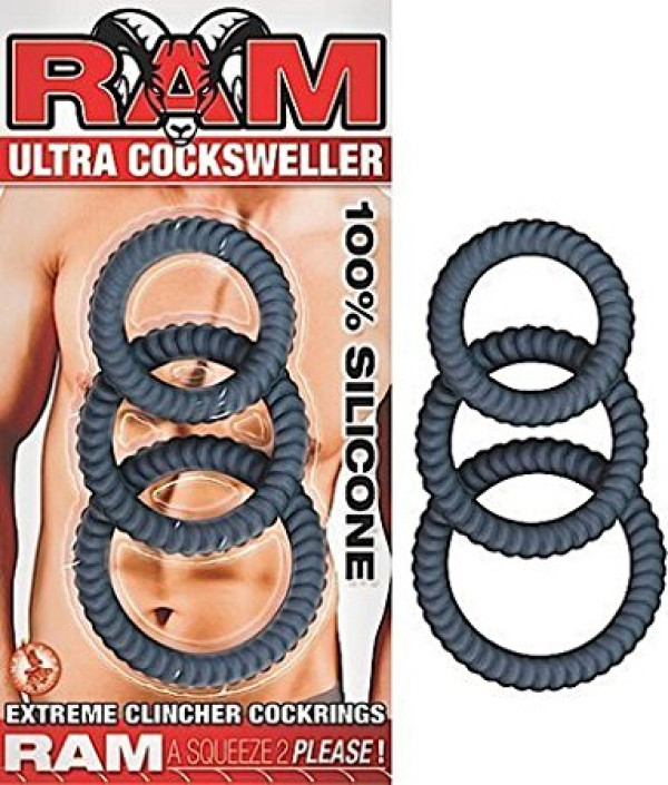 Ultra Cock Sweller Ring Silicone Black RAM