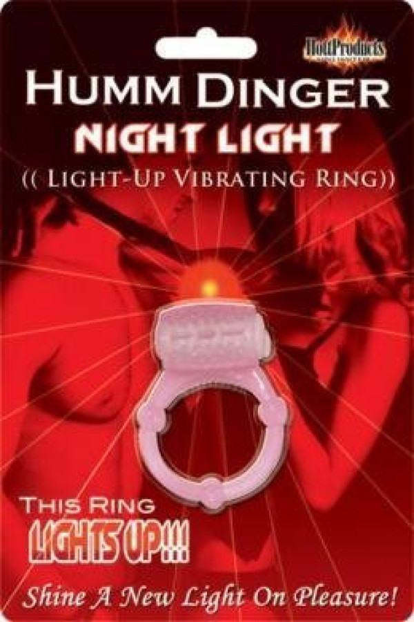 Humm Dinger Night Light Penis Vibrating Pleasure Ring 