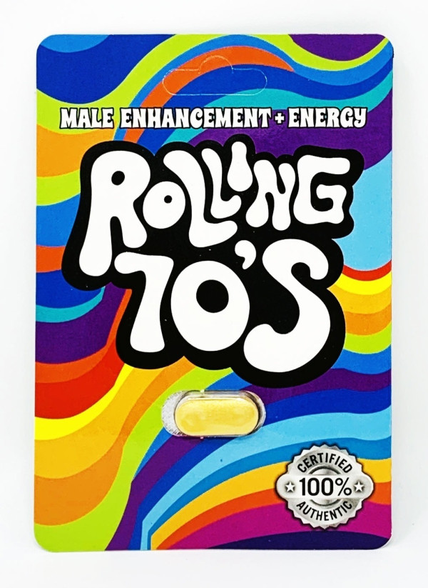 Rolling 70s Male Enhancement Energy Supplement Gold Pill