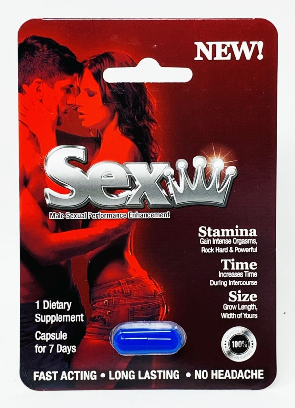 Sex King 1250mg Male Performance Enhancement Blue Pill