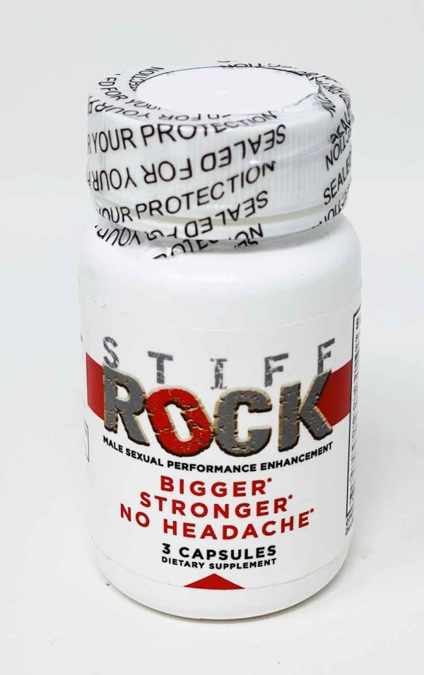  Enhancer Pill Stiff Rock Male Sexual Performance 3 Count Bottle front