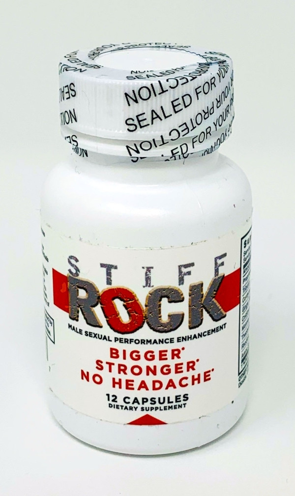 Stiff Rock Male Sexual Performance Enhancer Pill bottle