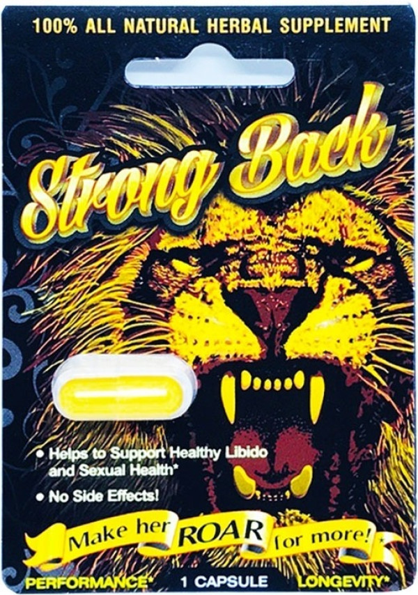 Strong Back Performance Power Longevity Male Enhancement Pill