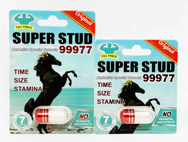 Male Sexual Enhancement Pill Super Stud 99977 both