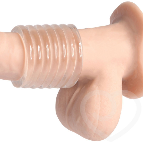 Titan Men Clear Tools Cock Cage Stretch to Fit Cock RIng Toy 