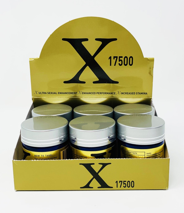 X Gold 17500 Male Sexual Enhancement Each Bottle