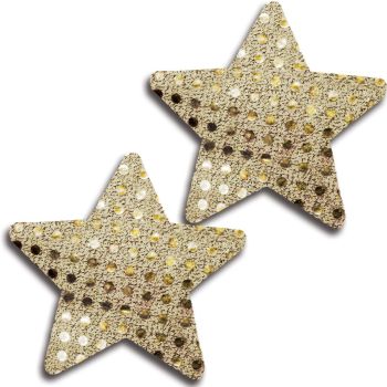 Glitter 31528 Gold Glitter Cross Pasties Lingerie