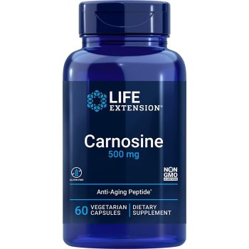 Carnosine 500mg 60 Caps Anti Aging Supplement bottle