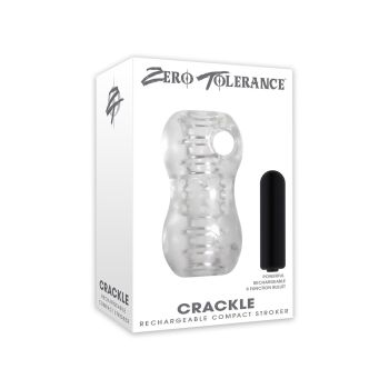 Crackle Rechargeable Compact Stroker Clear ZE-MS-3350-2