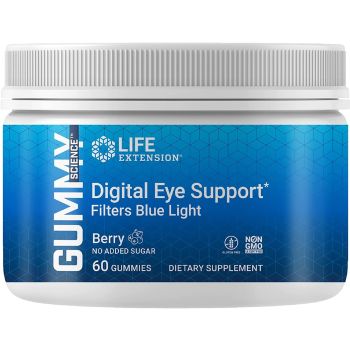 Gummy Science Digital Eye Support 60 Cnt Berry No Sugar Life Extension bottle