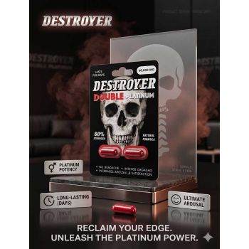 Destroyer 60000mg Double Platinum Male Enhancement Red Pill