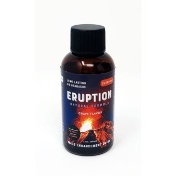 Eruption 35000mg Male Enhancement Grape Flavor Drink 2 Fl Oz Shot