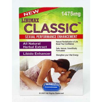 Enhancement Pill Classic 1475mg Male Sexual Performance blue