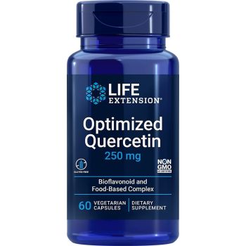Optimized Quercetin 250mg 60 Veggie Caps Gluten Free Life Extension bottle