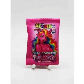 Sex9ine Pink Monster For Her Female Enhancer Pleasure Chew 1 Count