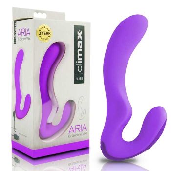 Silicone Aria 6x Vibe Rechargeable Purple Climax