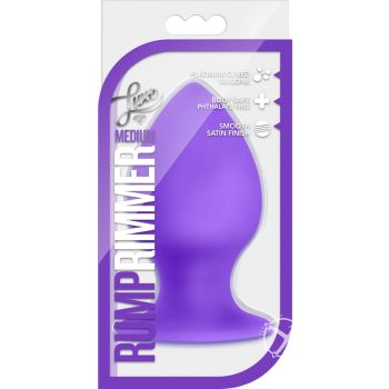 Luxe Rump Rimmer Medium Silicone Butt Plug Purple