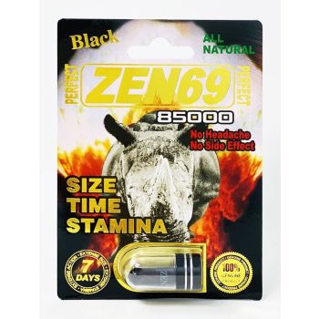 All Natural Perfect Zen69 Black 85000 Male Enhancement Capsule