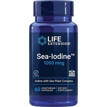 Sea Iodine 1000 mcg 60 Veggie Caps Salt Free Life Extension bottle