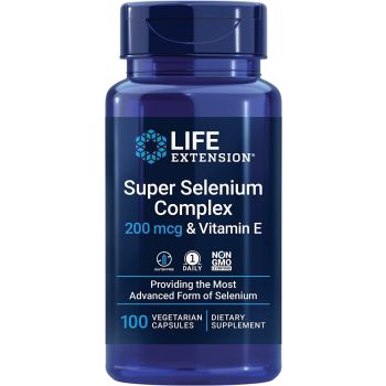 Super Selenium Complex 200mcg 100 Vegetarian Caps Life Extension bottle
