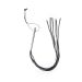 Leather Whip Metal Handle Triple X 12007