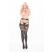 Lace Wet Look Garter Tights Kitten-Boxed 7-6602K
