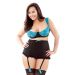 Underwire Bra Detachable Gartered High Waist Panty Curve P180
