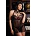 Hayworth Push Up Babydoll Halter Neck Side Tie Panty Premiere FL1626
