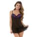 Iris Contour Cup Babydoll G-string Tease B485