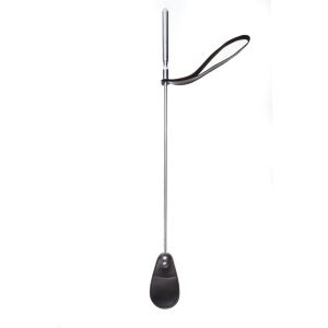 Leather Crop Metal Handle Triple X 12006