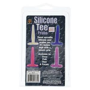 Silicone Tee Probe 4.5 (11.5cm) Blue Color Cal Exotic Novelties