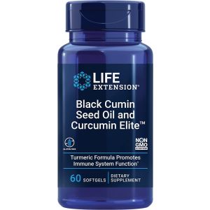 Life Extension 60 Softgels Black Cumin Seed Oil Curcumin Elite bottle