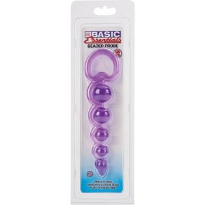 Basic Essentials Beaded Probe Purple Color Cal Exotic Novelties