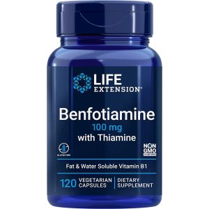 Benfotiamine with Thiamine 100mg Life Extension bottle