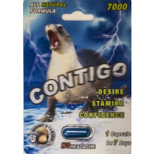 Contigo 7000 All Natural Formula Male Sexual Enhancer Pill No Headache
