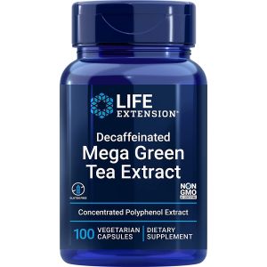 Decaffeinated Mega Green Tea Extract Life Extension bottle