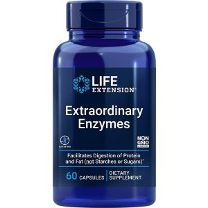 Extraordinary Enzymes 60 Caps Life Extension bottle