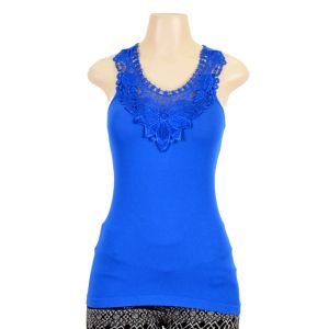 Women Seamless Solid Color Trim Tamk Top GH09 WK Apparel Lingerie